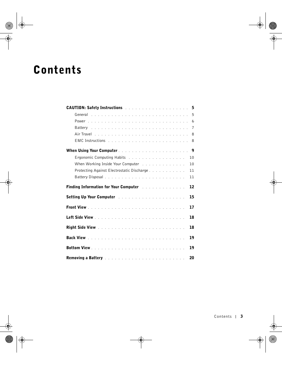 Dell Latitude X300 User Manual | Page 5 / 346