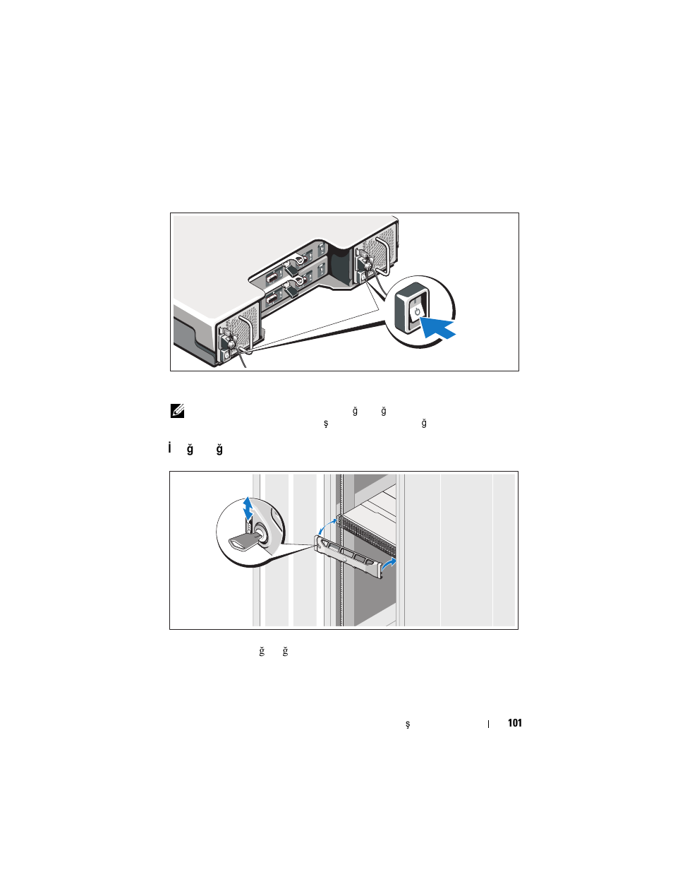 Sistemin açılması, Isteğe bağlı çerçevenin takılması | Dell PowerVault MD1220 User Manual | Page 103 / 122