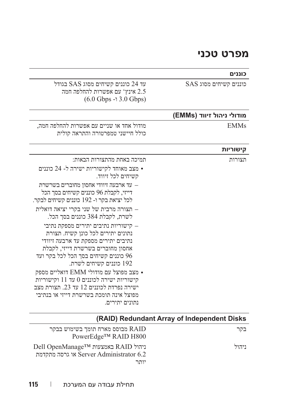 ינכט טרפמ | Dell PowerVault MD1220 User Manual | Page 114 / 122