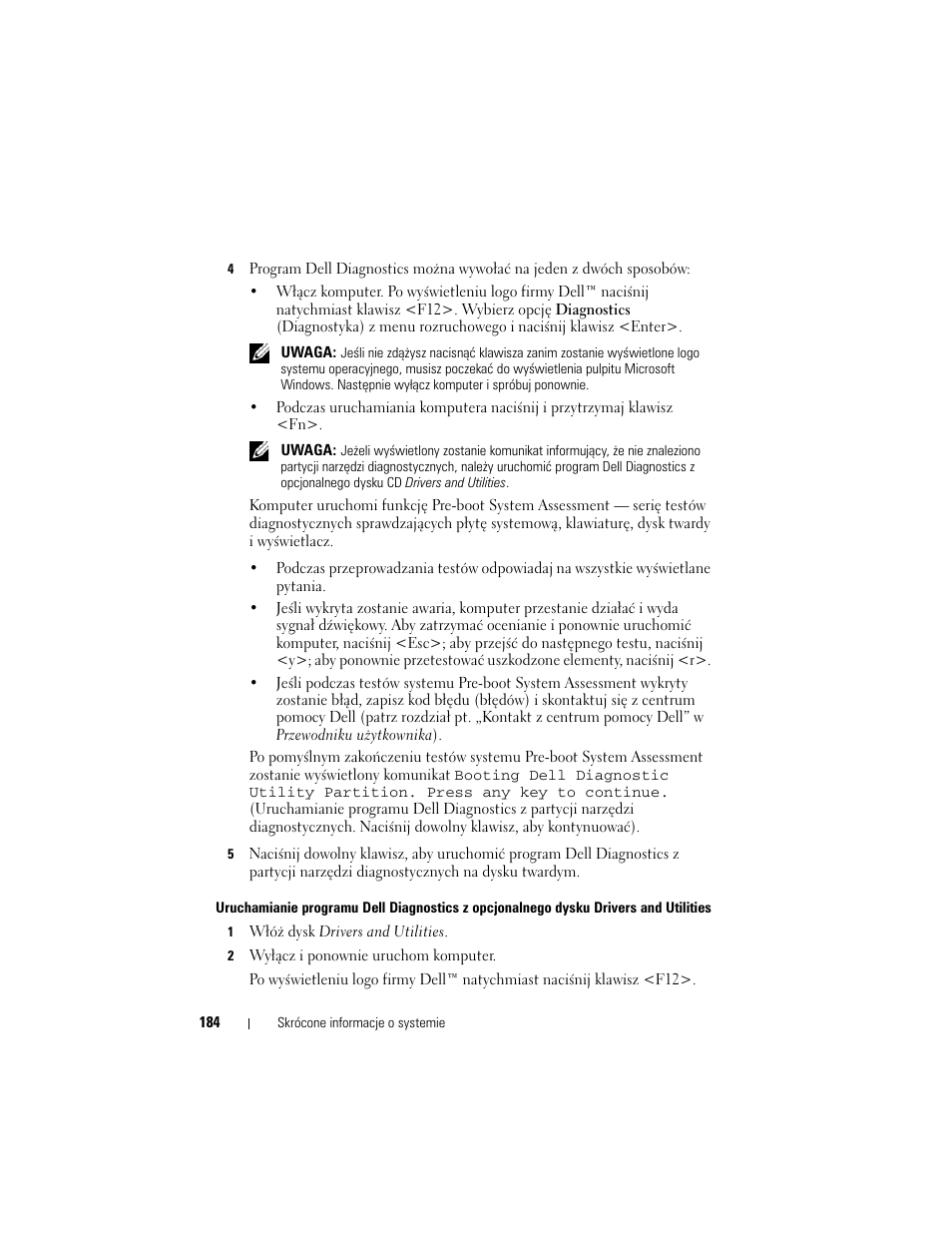 Dell Latitude D530 User Manual | Page 184 / 232