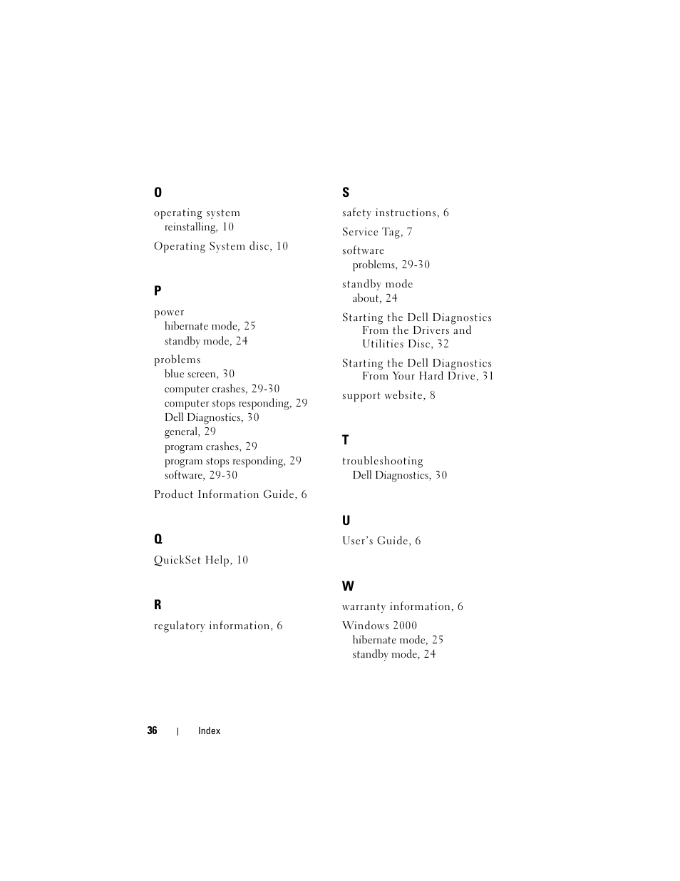 Dell Latitude D530 User Manual | Page 36 / 232