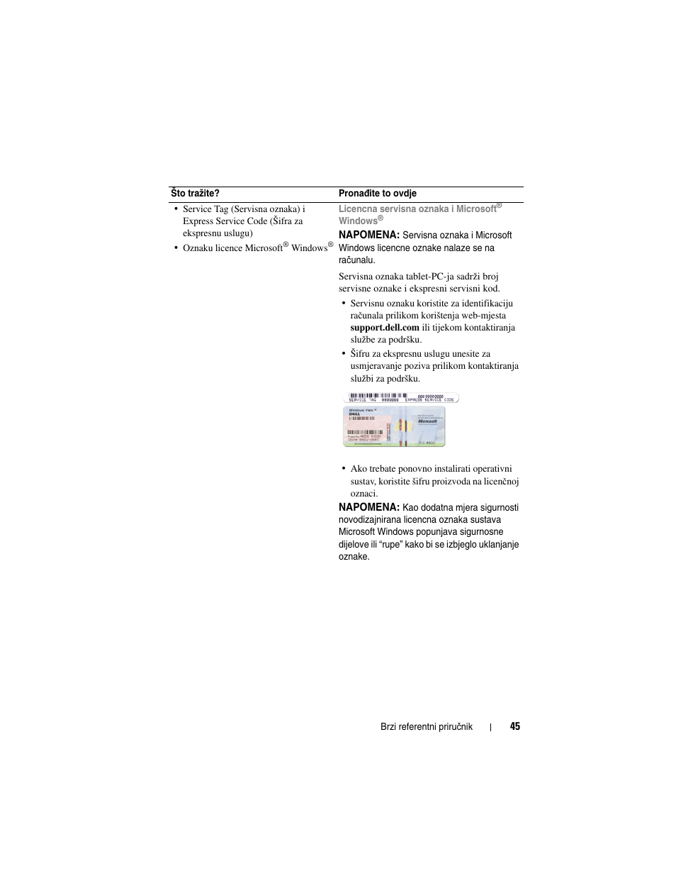 Dell Latitude D530 User Manual | Page 45 / 232