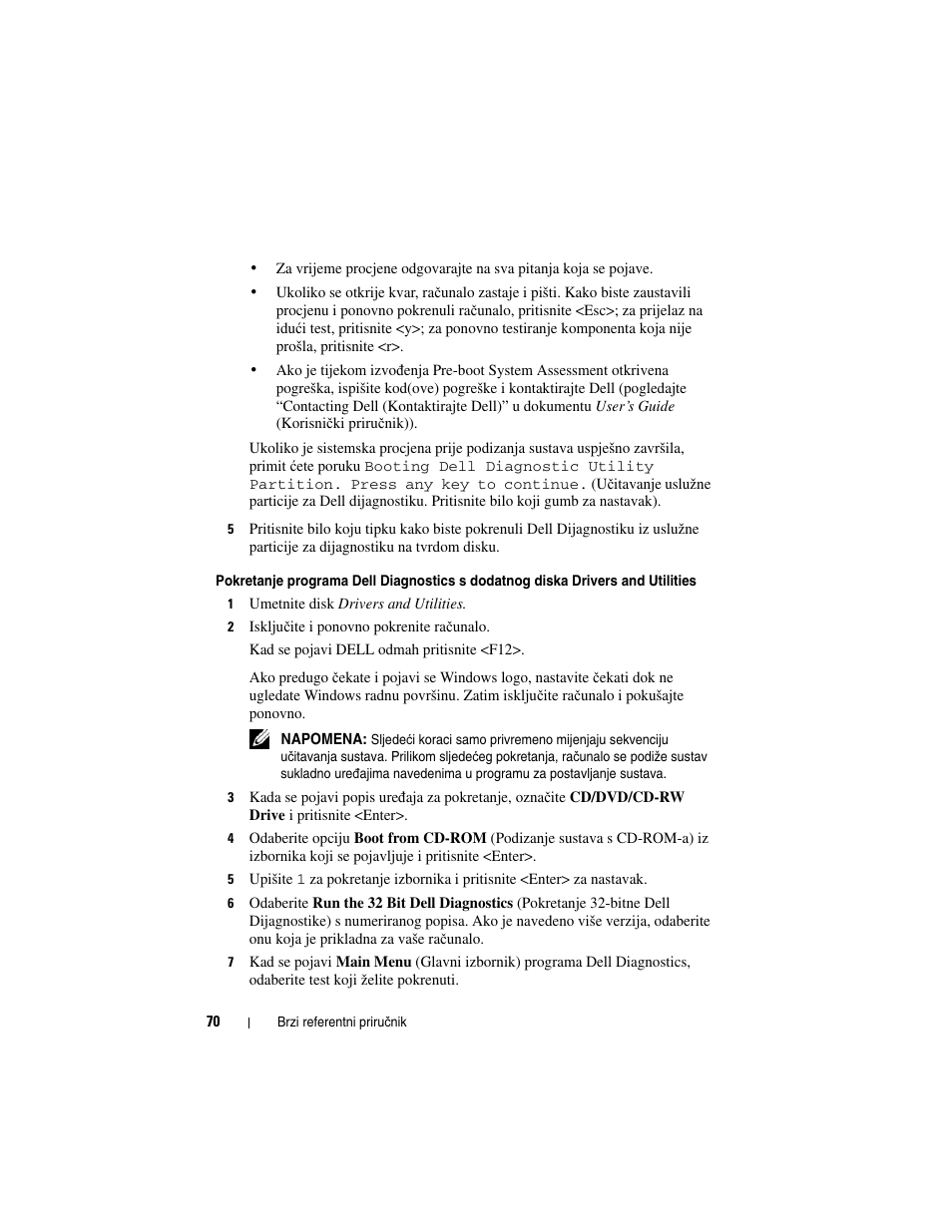 Dell Latitude D530 User Manual | Page 70 / 232