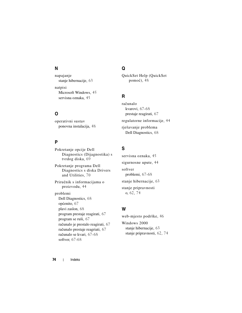 Dell Latitude D530 User Manual | Page 74 / 232