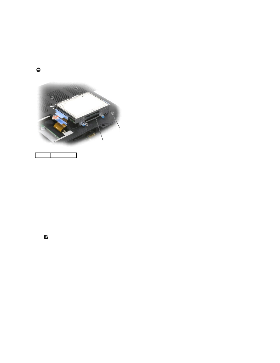 Replacing the hard drive cage, Replacing a hard drive in the hard drive cage | Dell XPS M1730 User Manual | Page 24 / 45