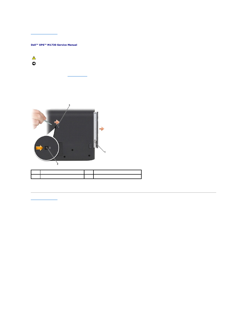 Optical drive | Dell XPS M1730 User Manual | Page 33 / 45