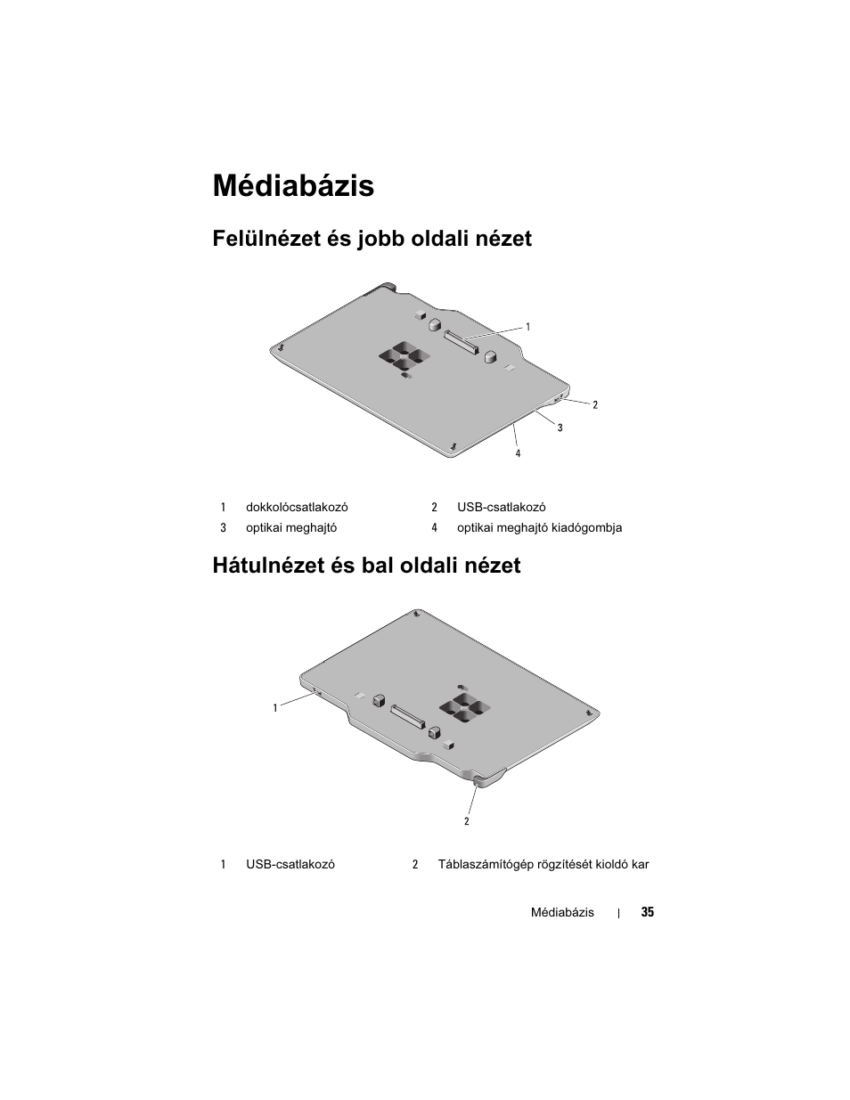 Médiabázis | Dell Latitude XT3 User Manual | Page 37 / 108