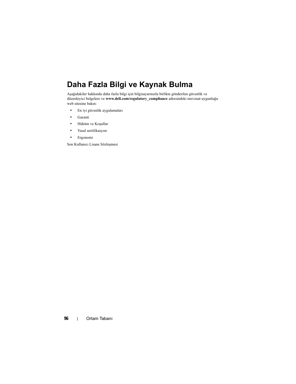 Daha fazla bilgi ve kaynak bulma | Dell Latitude XT3 User Manual | Page 98 / 108