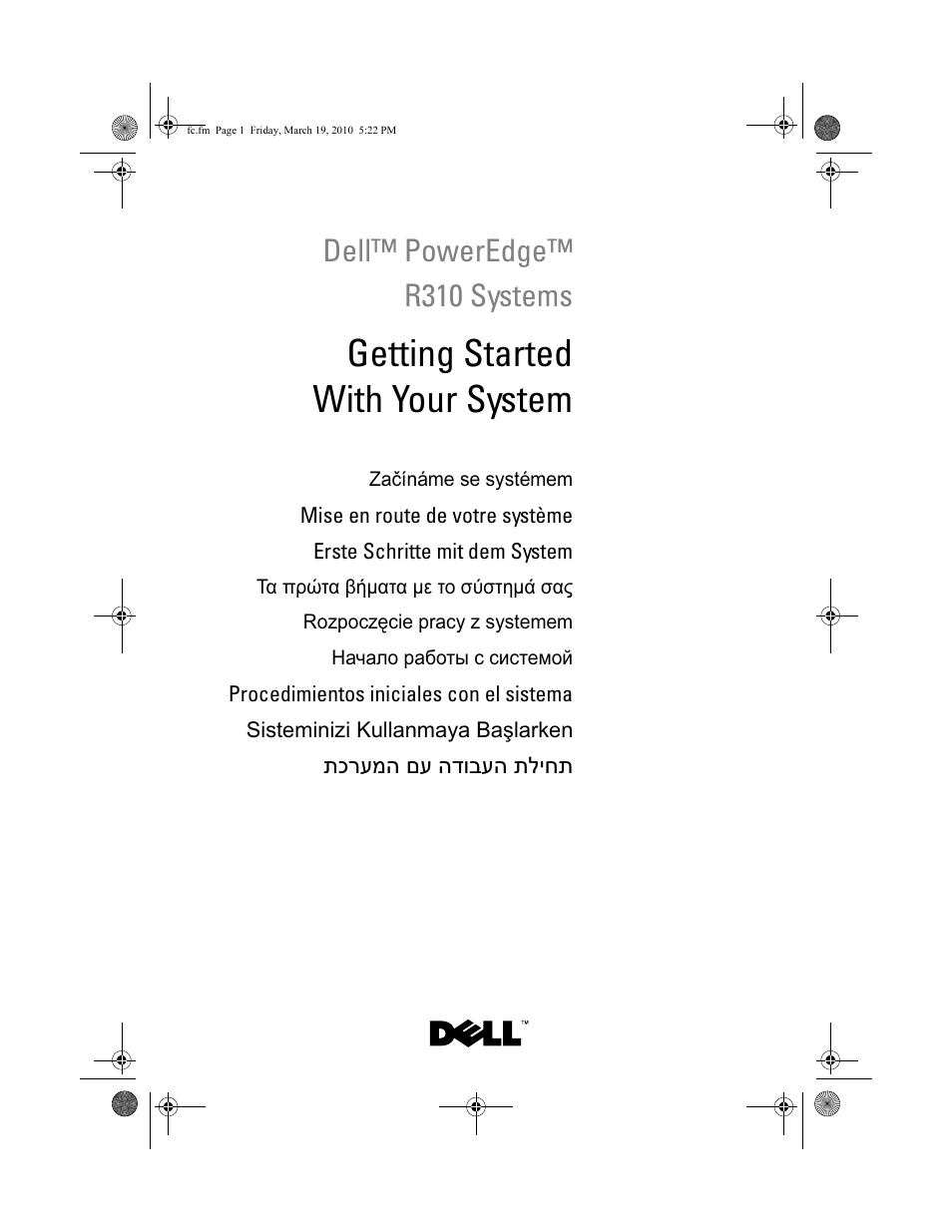 Dell PowerEdge R310 User Manual | 132 pages