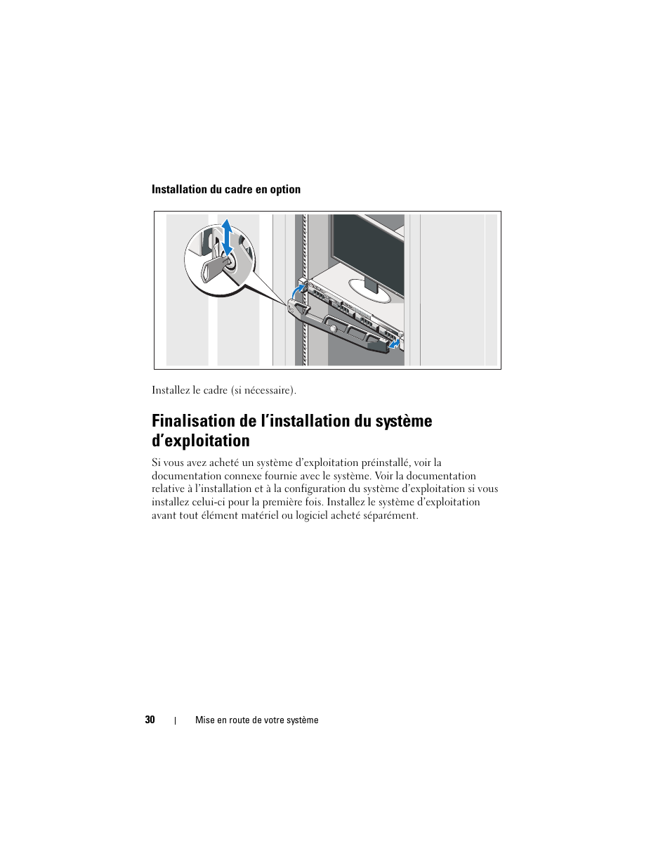 Installation du cadre en option | Dell PowerEdge R310 User Manual | Page 32 / 132