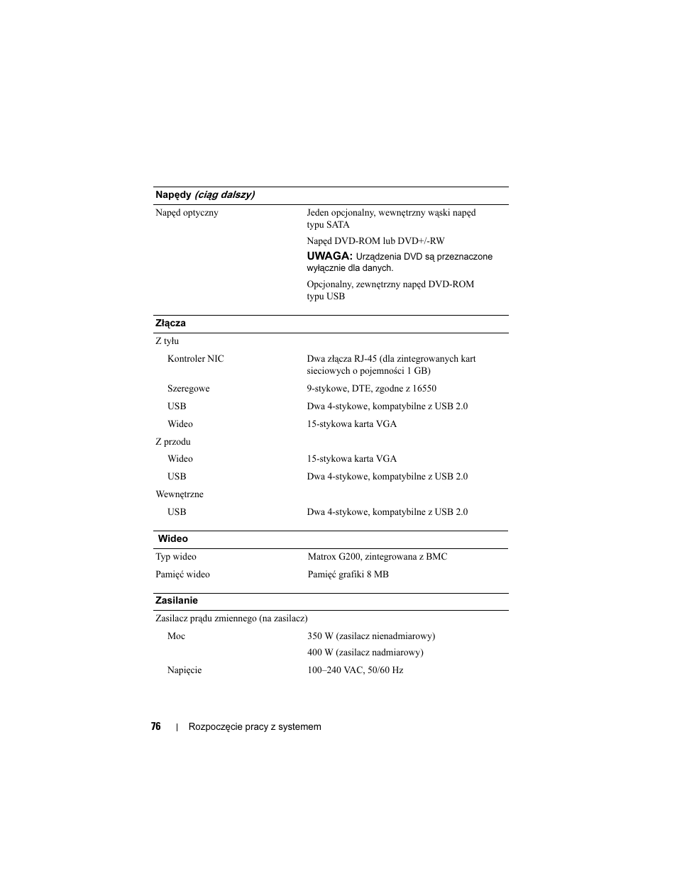 Dell PowerEdge R310 User Manual | Page 78 / 132