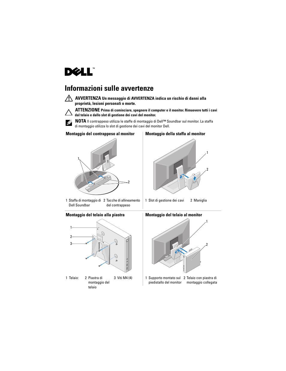 Informazioni sulle avvertenze | Dell OptiPlex FX160 User Manual | Page 11 / 20