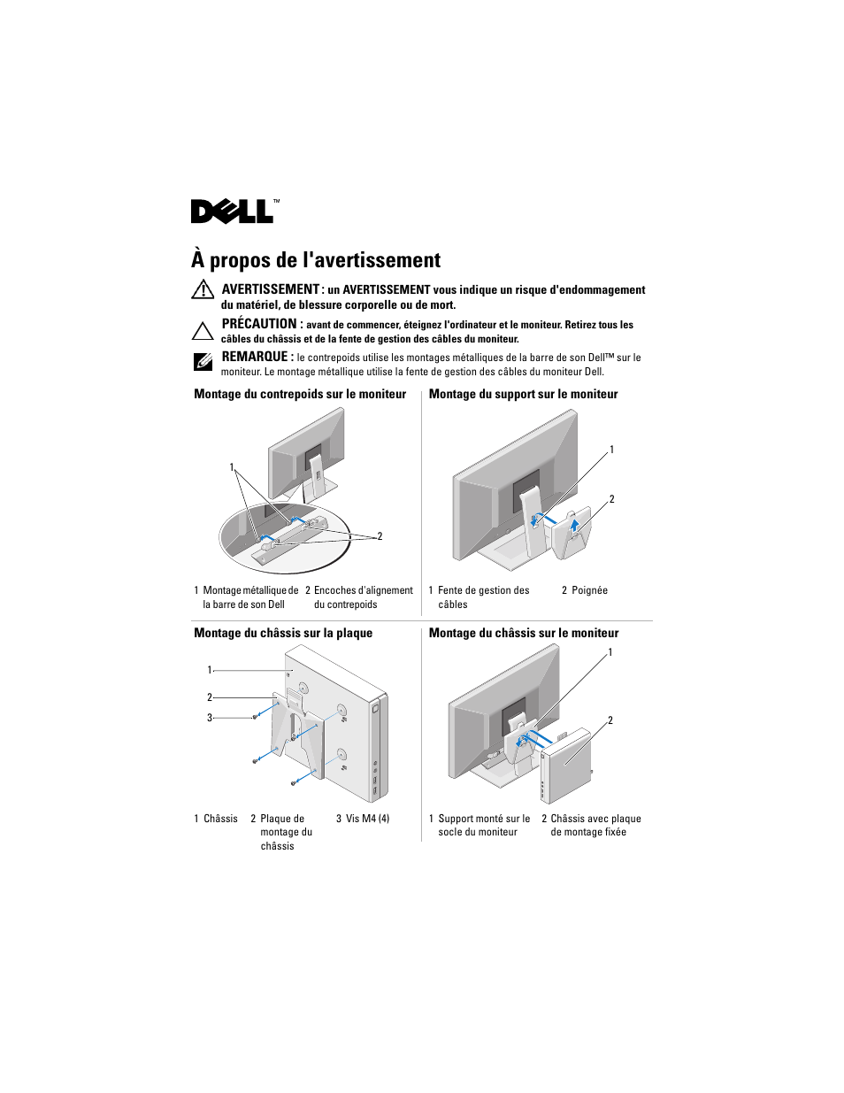 À propos de l'avertissement | Dell OptiPlex FX160 User Manual | Page 7 / 20