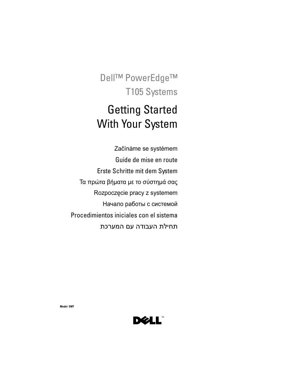 Dell PowerEdge T105 User Manual | 128 pages