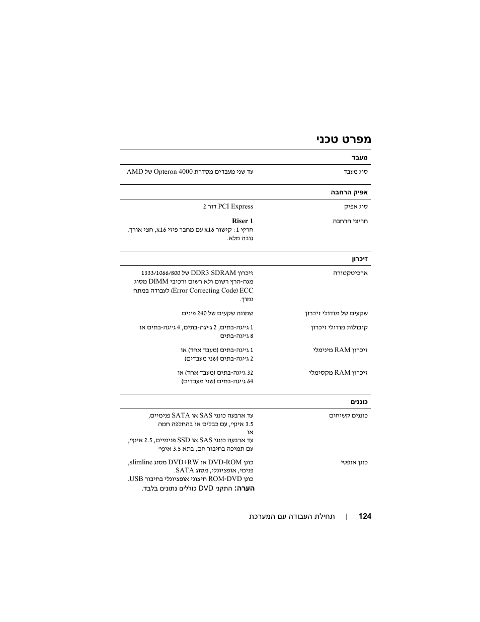טרפמ ינכט | Dell PowerEdge R415 User Manual | Page 123 / 130