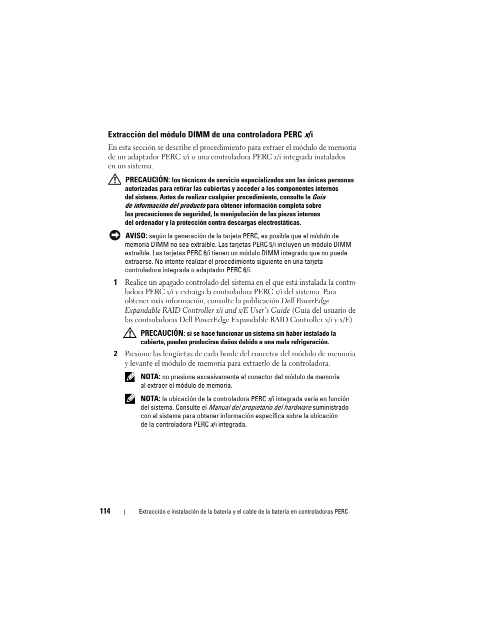 Dell PowerEdge RAID Controller 6E User Manual | Page 116 / 120