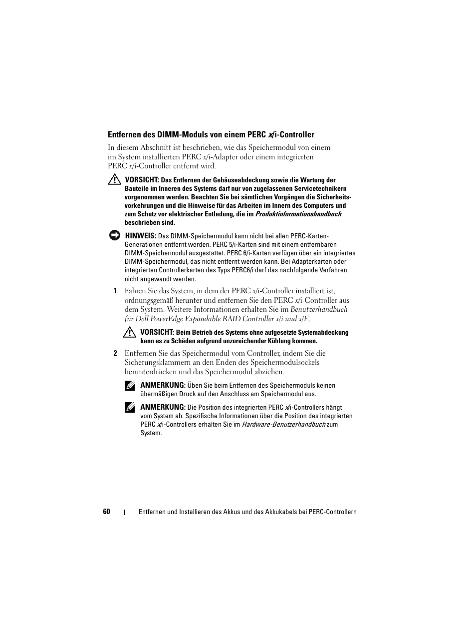 Dell PowerEdge RAID Controller 6E User Manual | Page 62 / 120