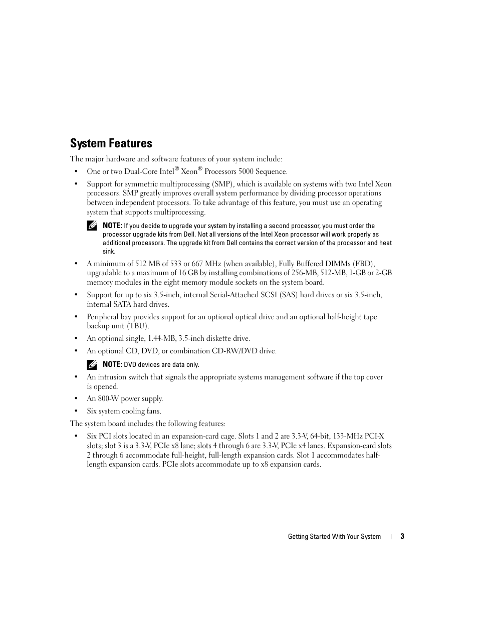 System features | Dell PowerEdge 1900 User Manual | Page 5 / 110
