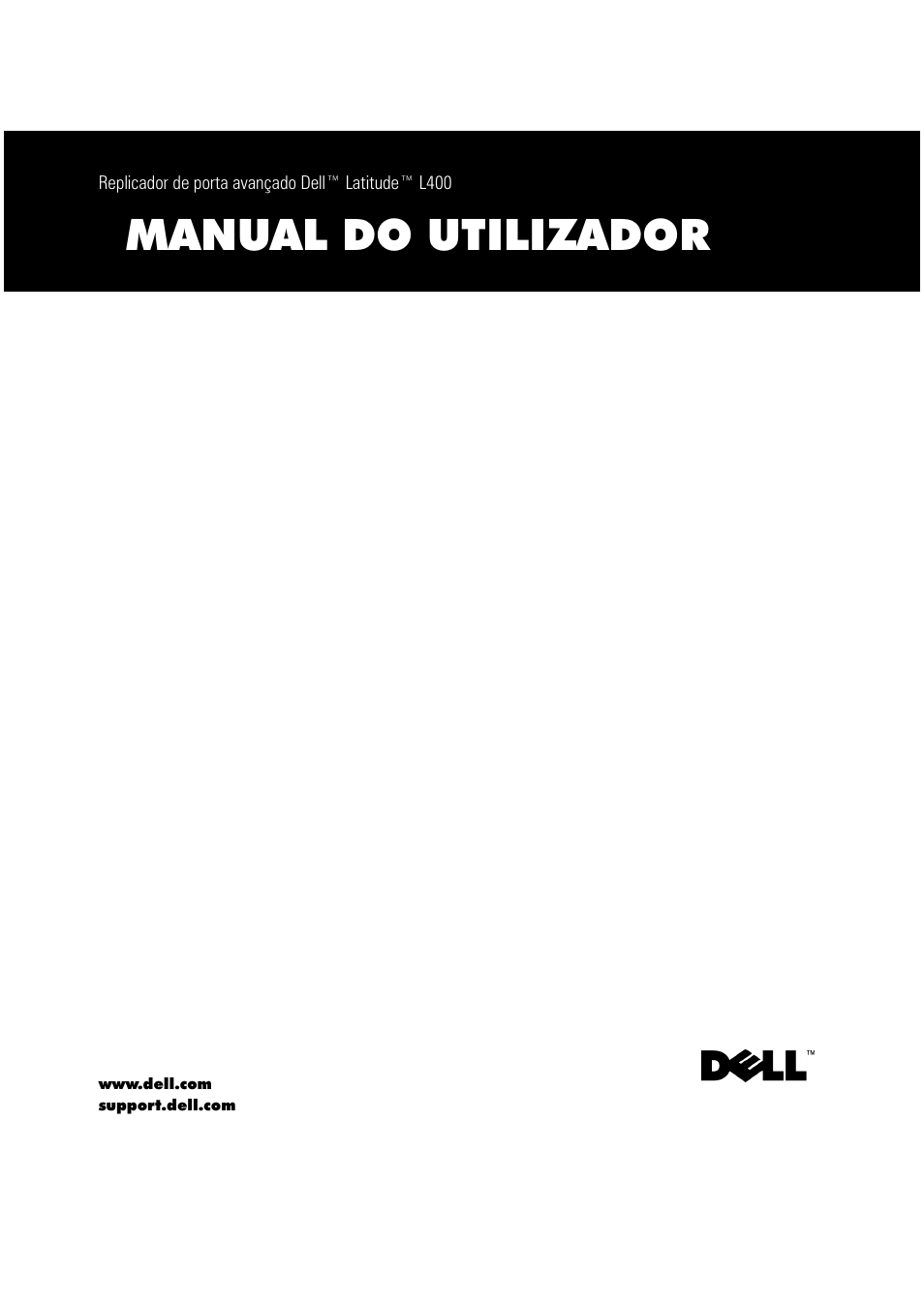 Manual do utilizador | Dell Latitude L400 User Manual | Page 160 / 225