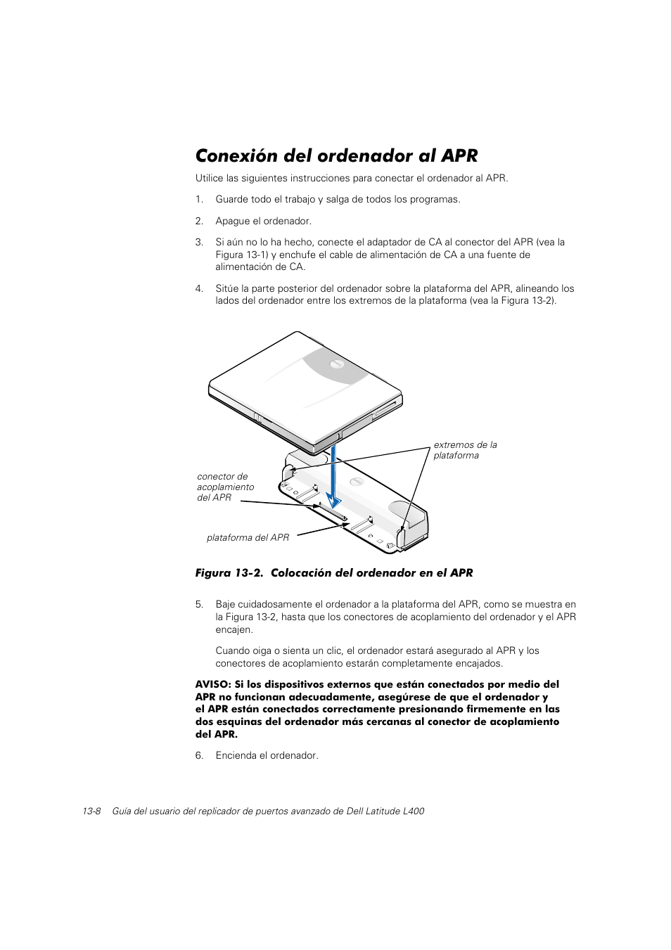 Conexión del ordenador al apr | Dell Latitude L400 User Manual | Page 179 / 225