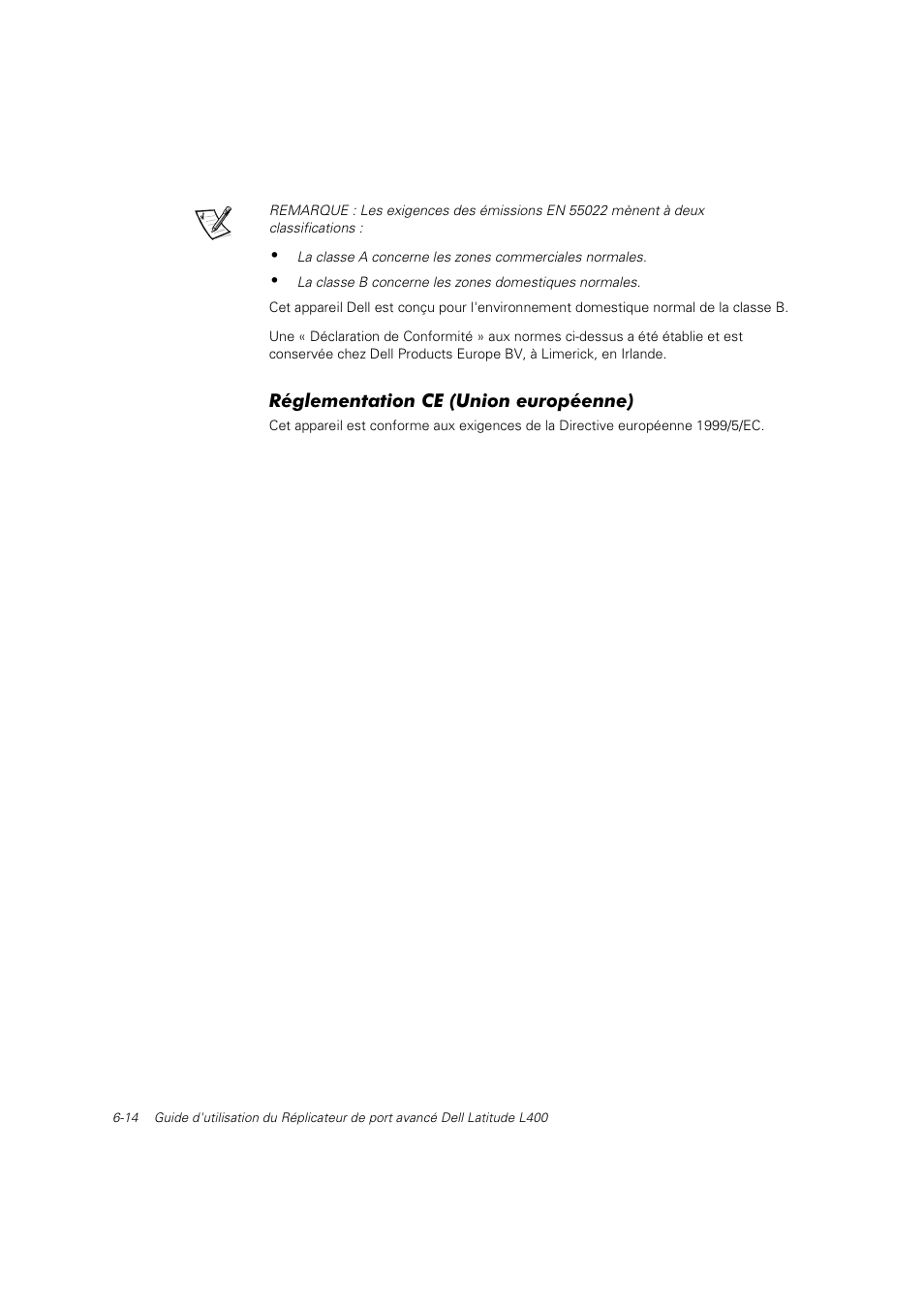 Réglementation ce (union européenne) | Dell Latitude L400 User Manual | Page 89 / 225