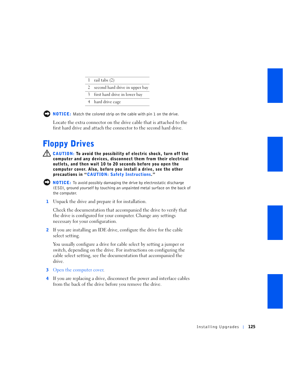 Floppy drives | Dell OptiPlex GX240 User Manual | Page 127 / 298