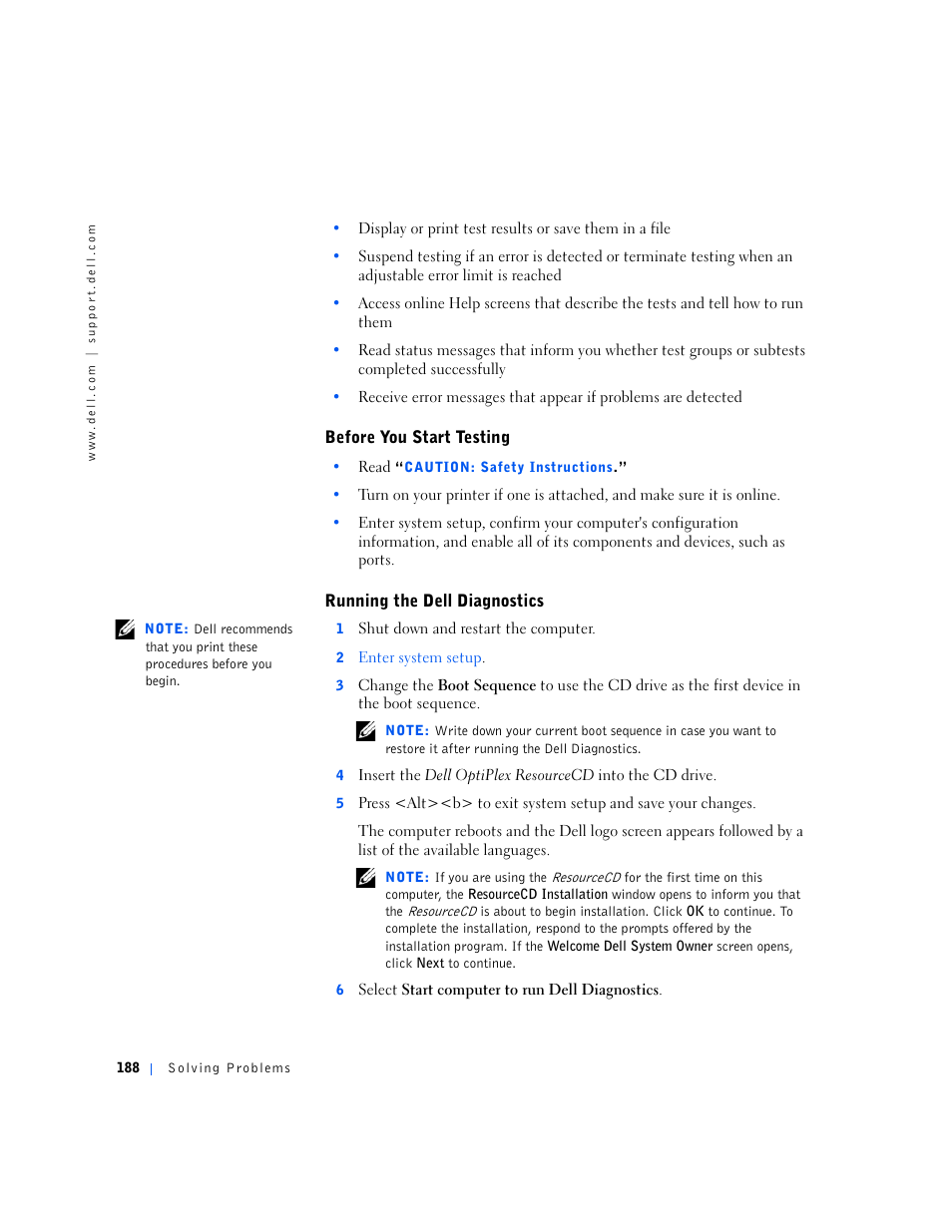 Dell OptiPlex GX240 User Manual | Page 190 / 298