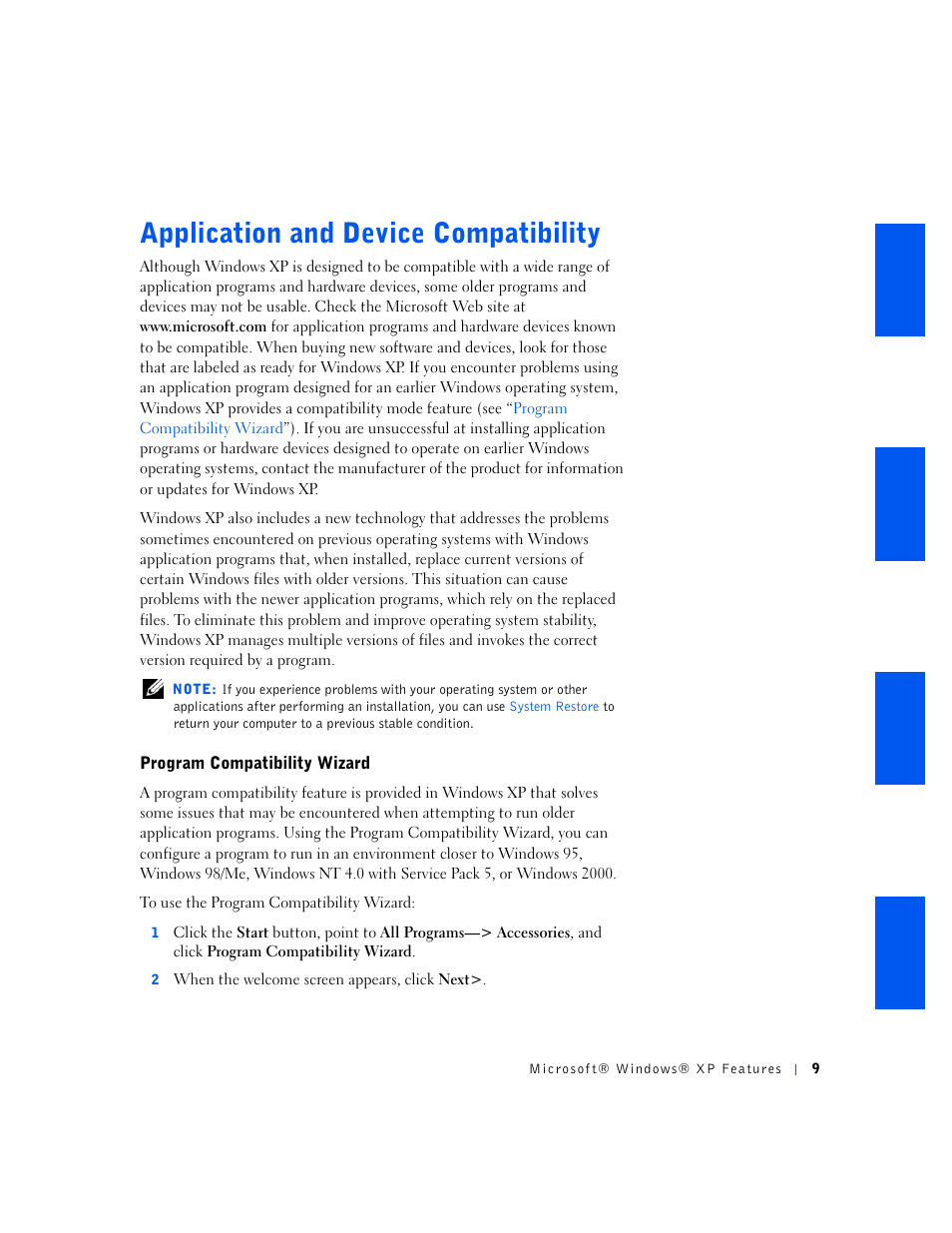 Application and device compatibility | Dell OptiPlex GX240 User Manual | Page 261 / 298