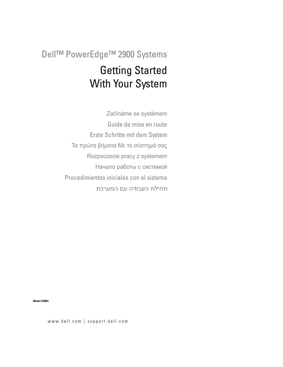 Dell PowerEdge 2900 User Manual | 116 pages
