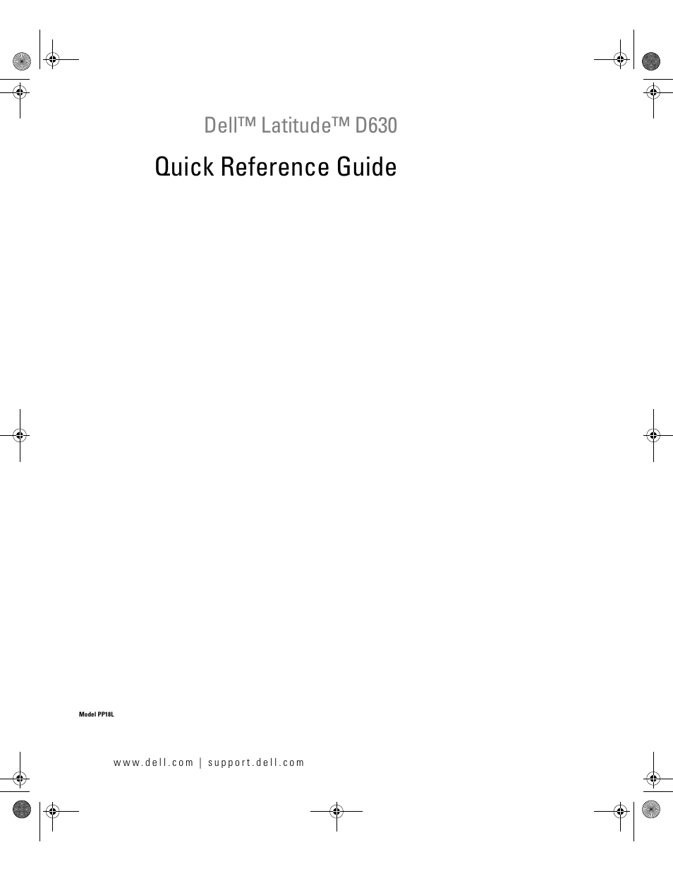 Dell Latitude D630 User Manual | 168 pages