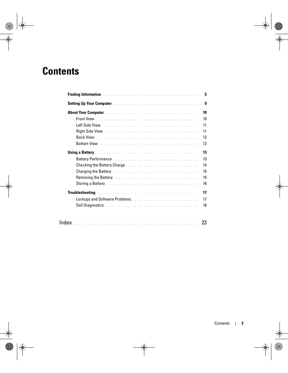 Dell Latitude D630 User Manual | Page 3 / 168