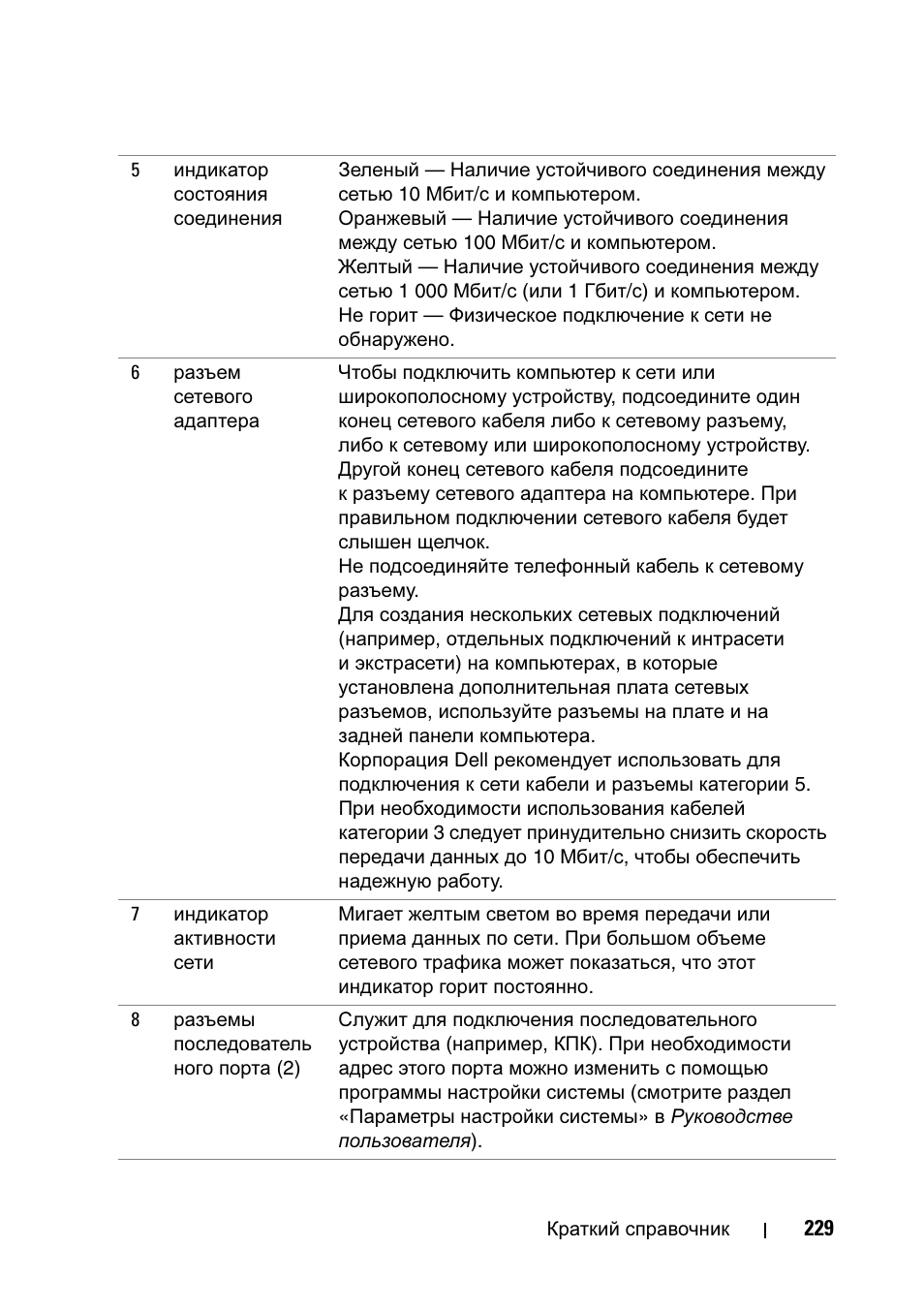 Dell Precision T5400 User Manual | Page 229 / 340