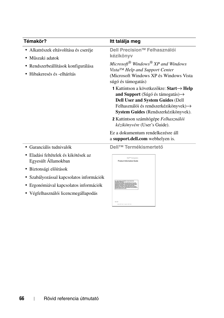 Dell Precision T5400 User Manual | Page 66 / 340
