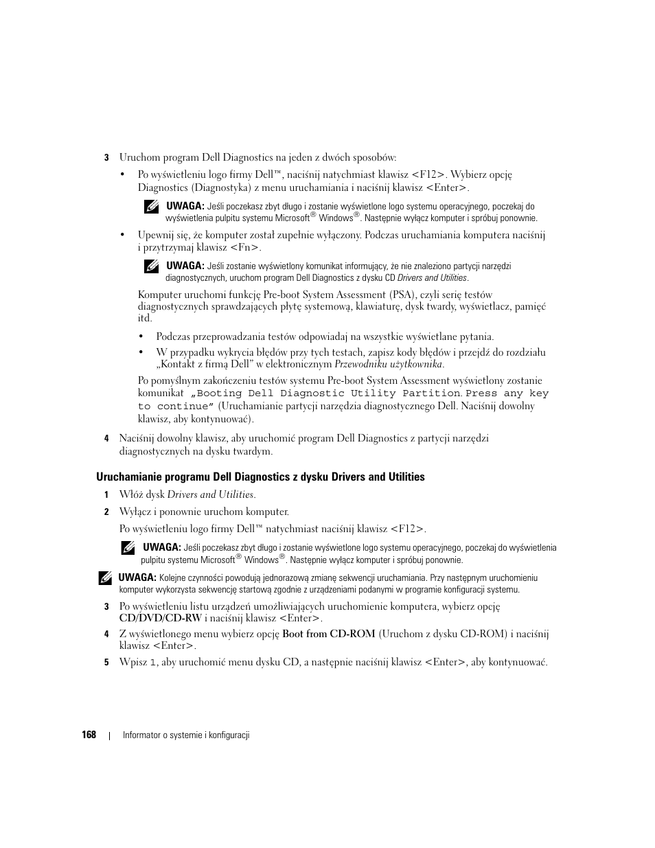 Dell Precision M4300 User Manual | Page 168 / 246