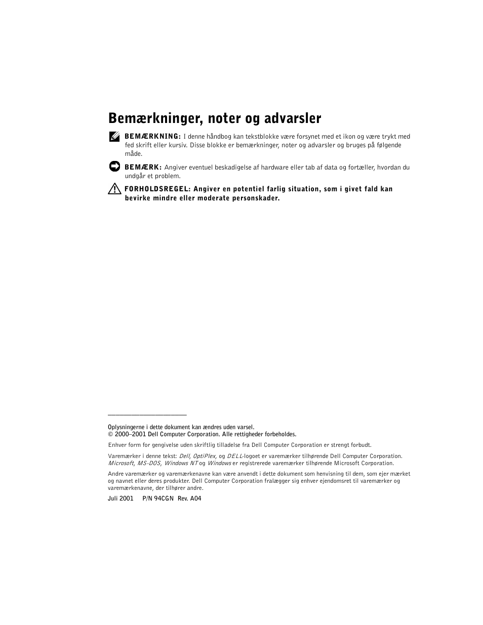 Dell OptiPlex GX240 User Manual | Page 32 / 182