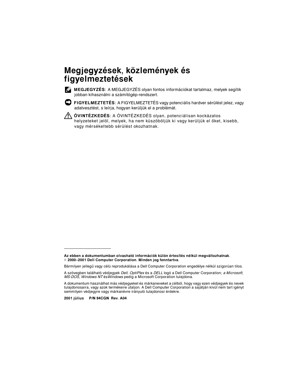 0hjmhj\]åvhn nò]ohpåq\hn åv ilj\hoph]whwåvhn | Dell OptiPlex GX240 User Manual | Page 72 / 182