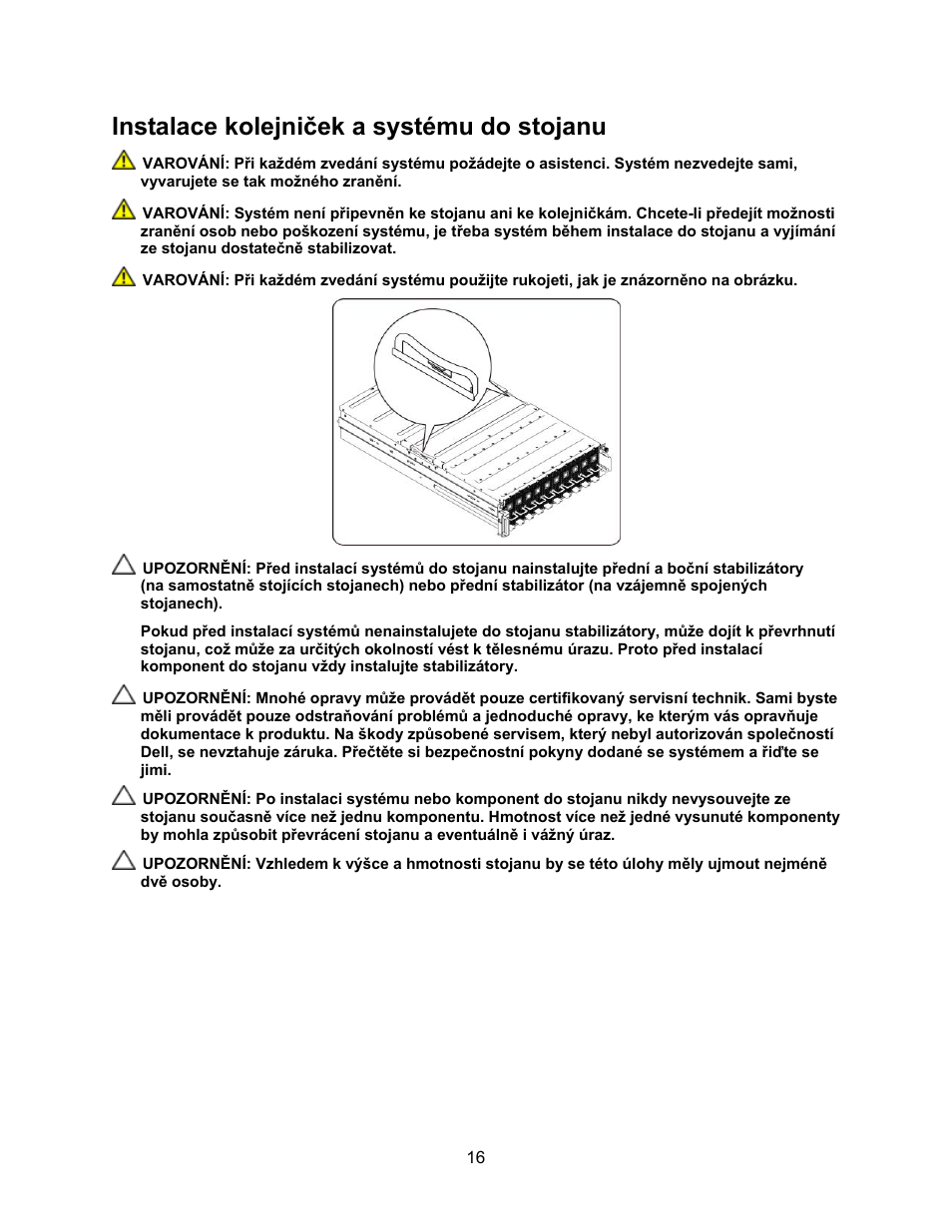 Instalace kolejniček a systému do stojanu | Dell PowerEdge C410x User Manual | Page 18 / 122