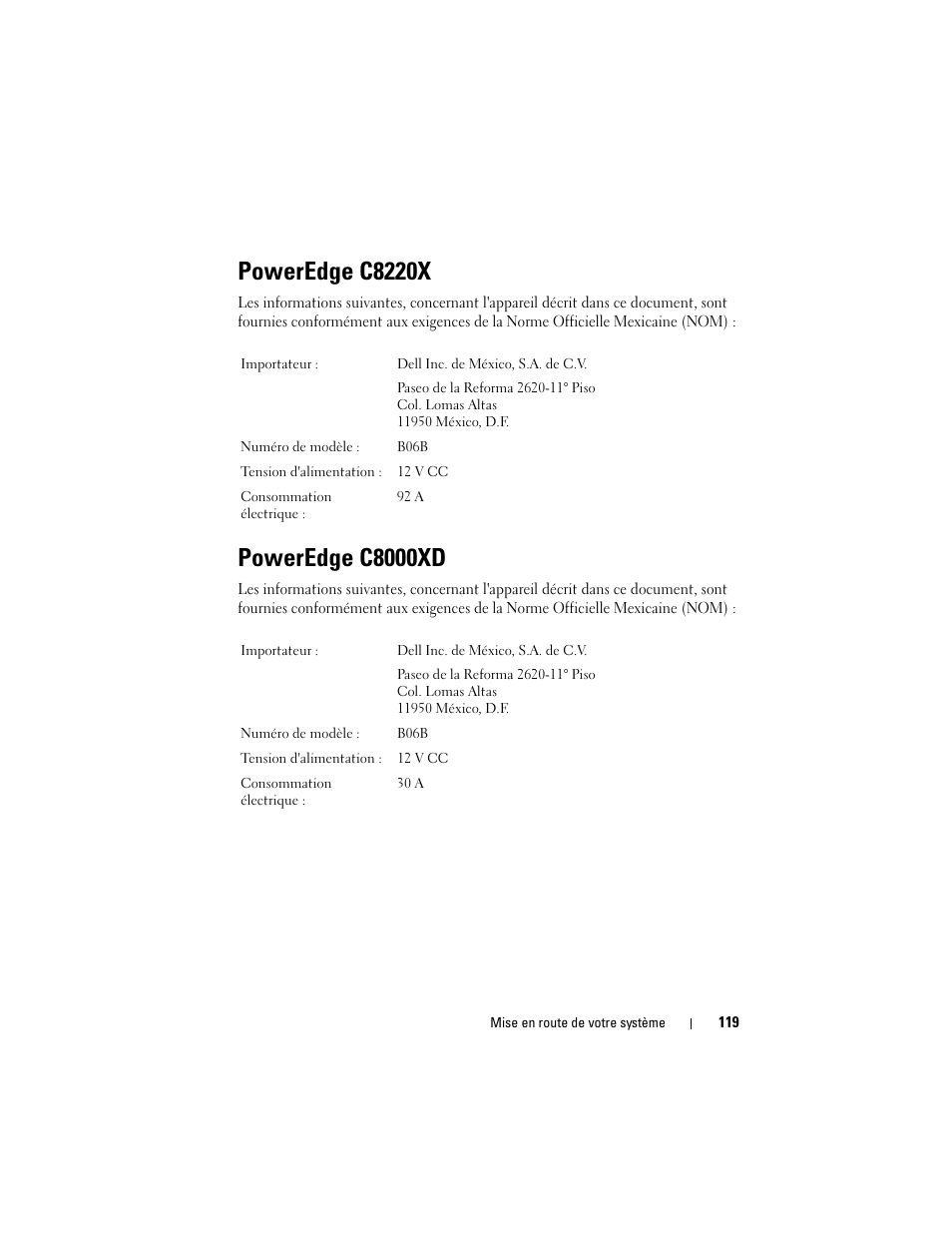 Poweredge c8220x, Poweredge c8000xd | Dell PowerEdge C8000 User Manual | Page 121 / 430