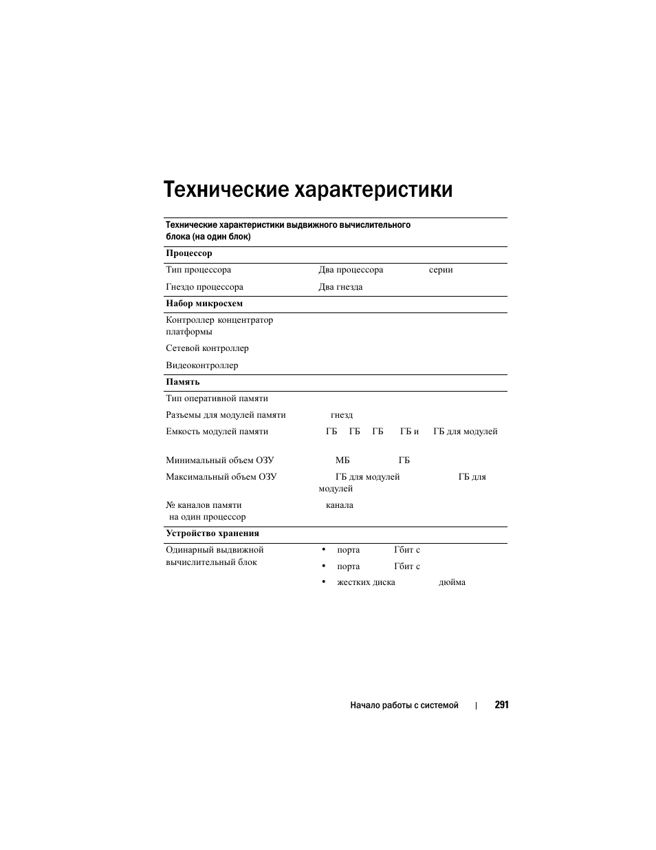Технические характеристики | Dell PowerEdge C8000 User Manual | Page 293 / 430