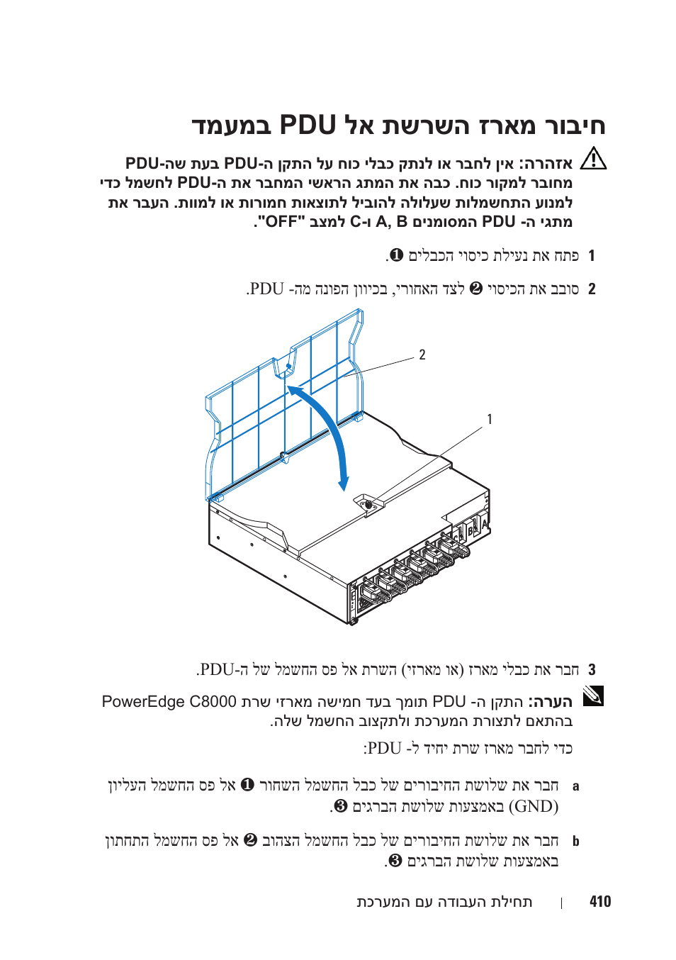 דמעמב pdu לא תשרשה זראמ רוביח | Dell PowerEdge C8000 User Manual | Page 405 / 430