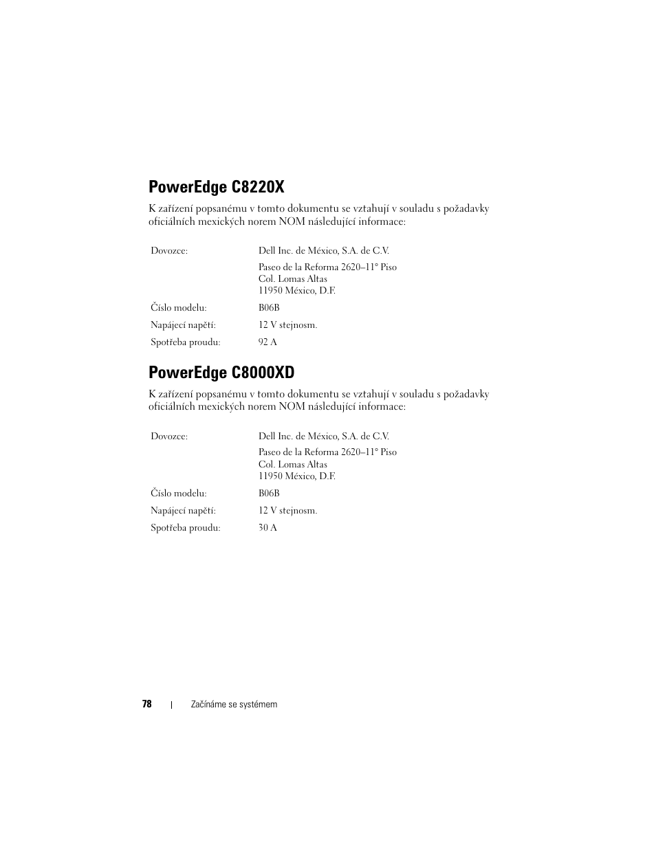 Poweredge c8220x, Poweredge c8000xd | Dell PowerEdge C8000 User Manual | Page 80 / 430