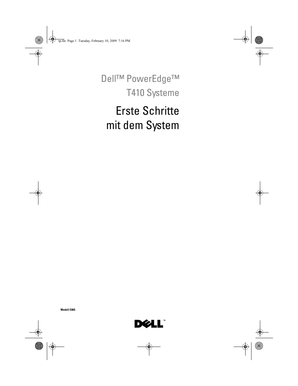 Erste schritte mit dem system, Dell™ poweredge™ t410 systeme | Dell PowerEdge T410 User Manual | Page 39 / 122