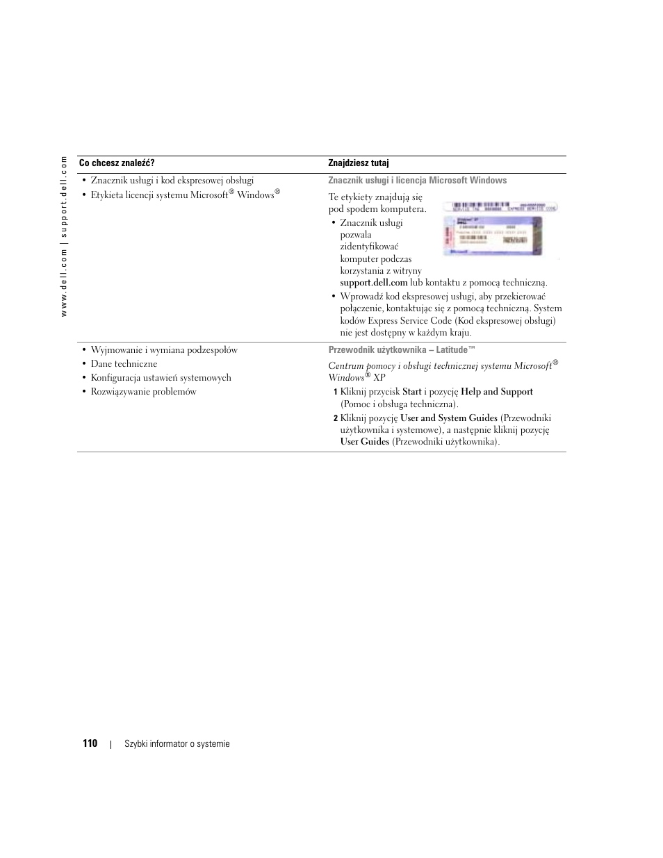 Dell Latitude D810 User Manual | Page 110 / 208