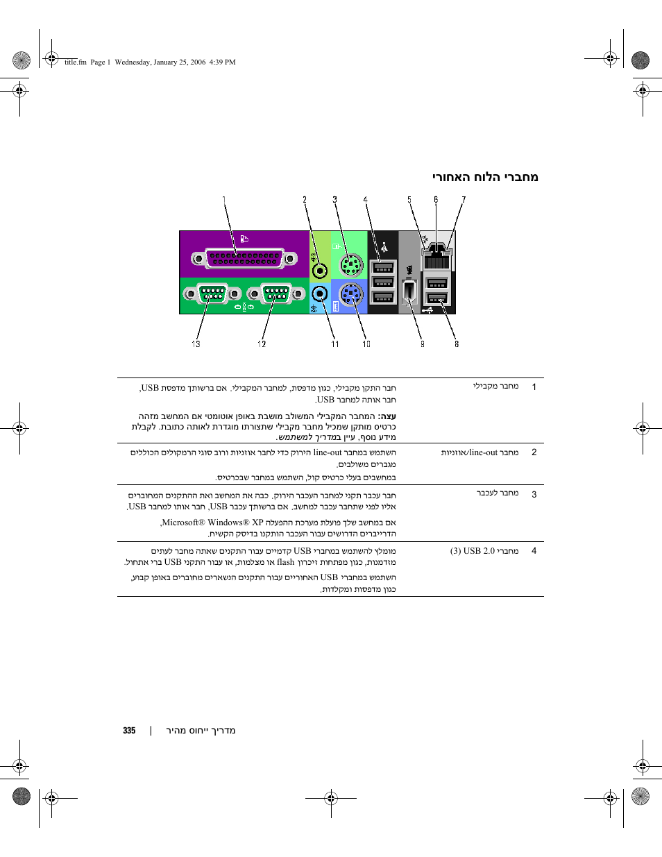 ירוחאה חולה ירבחמ | Dell Precision 690 User Manual | Page 342 / 360