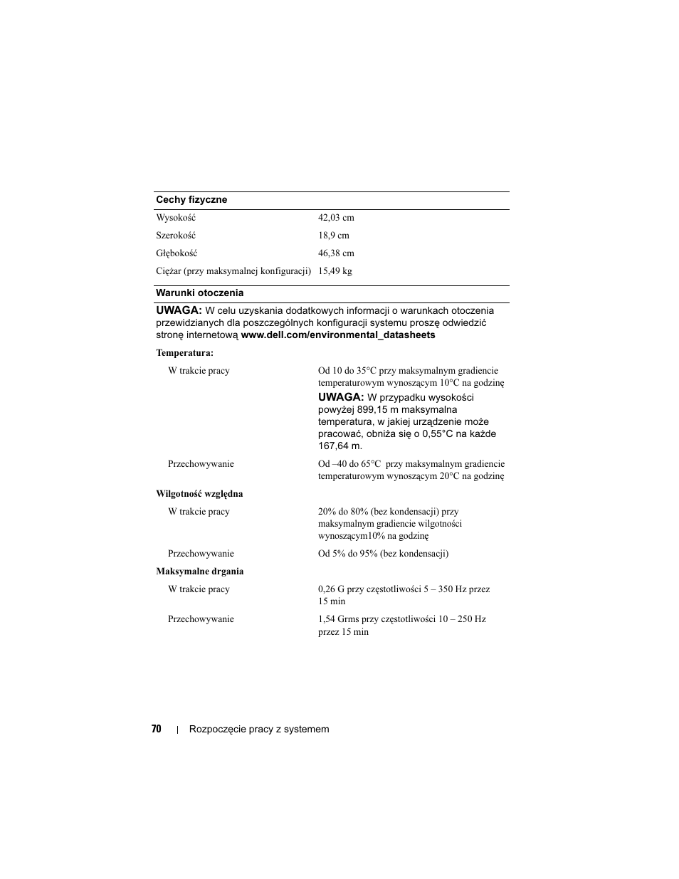 Dell PowerEdge T110 User Manual | Page 72 / 110
