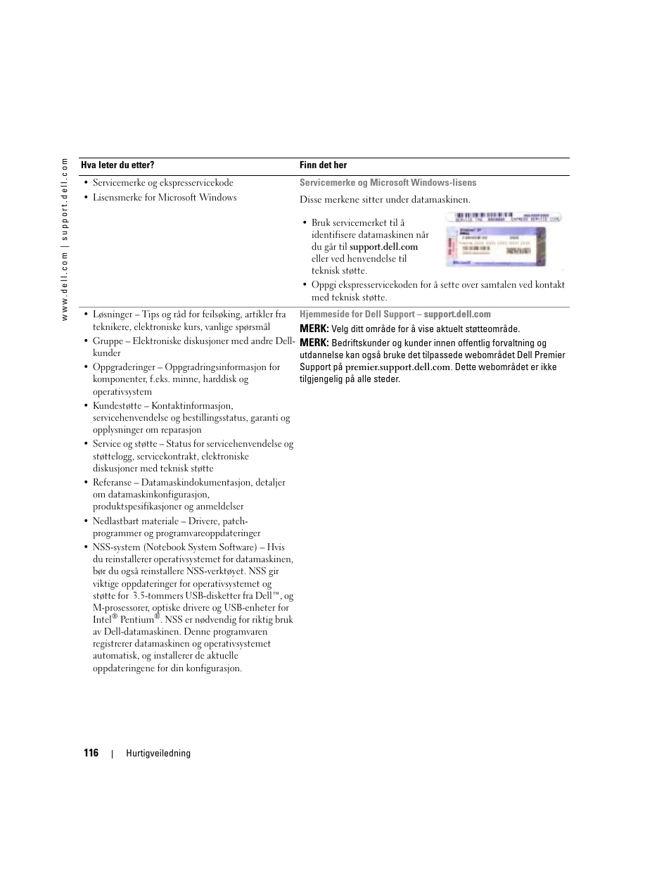 Dell Latitude D610 User Manual | Page 116 / 244