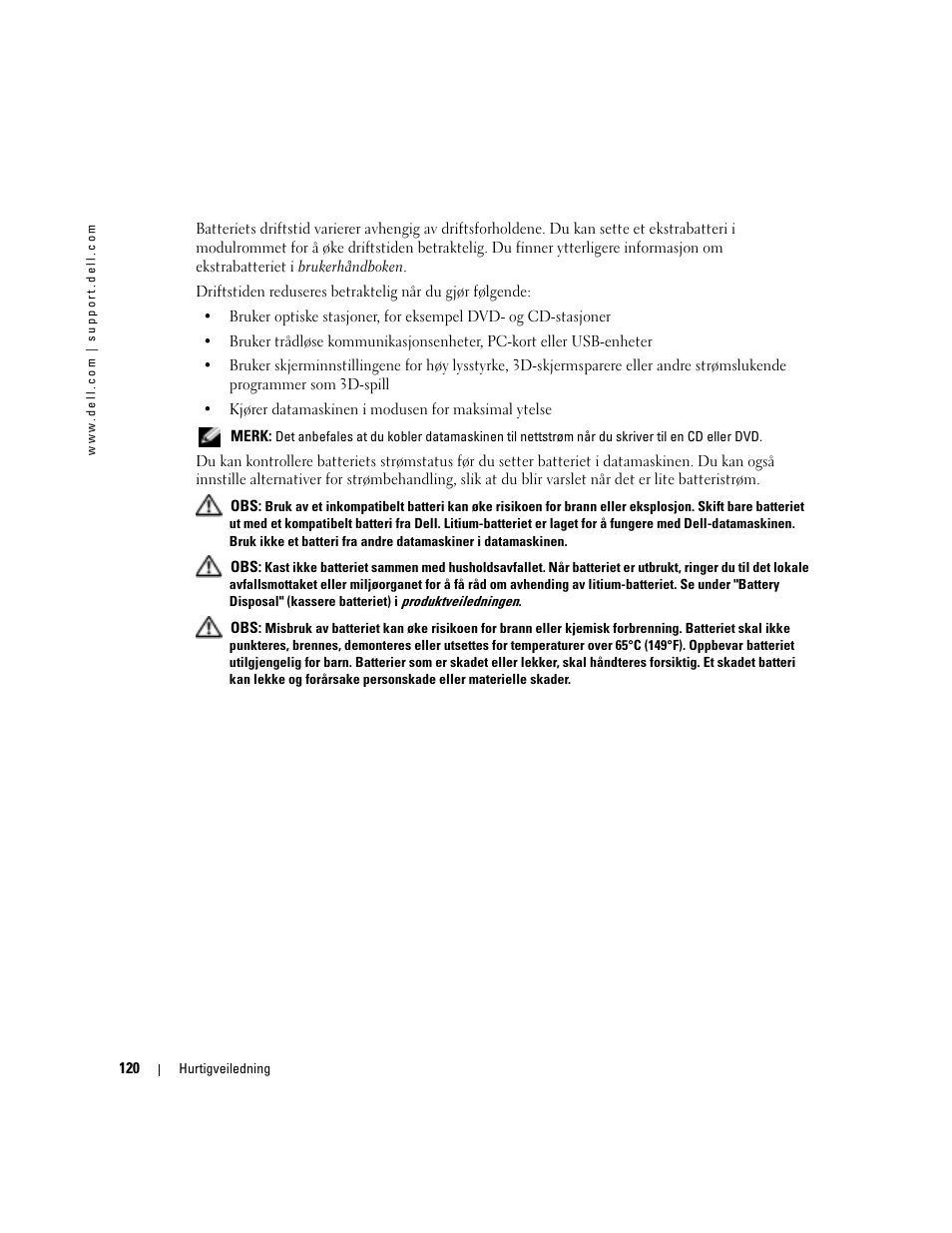 Dell Latitude D610 User Manual | Page 120 / 244