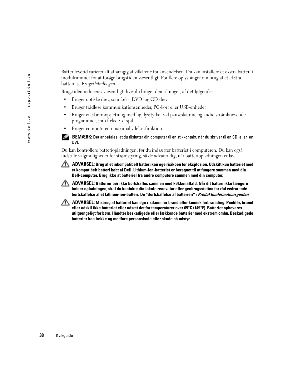 Dell Latitude D610 User Manual | Page 38 / 244