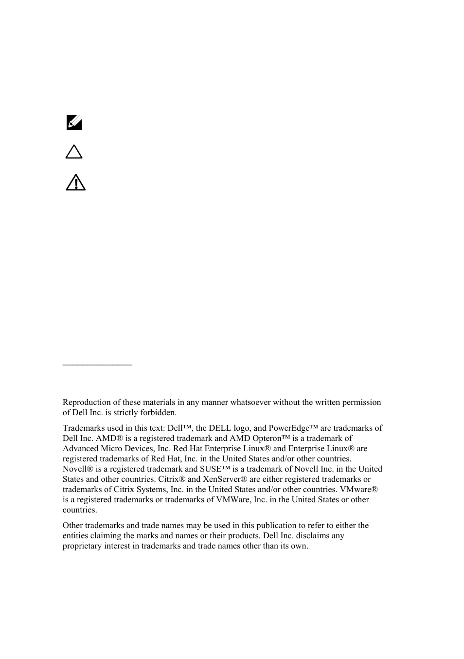 Notes, cautions, and warnings | Dell POWEREDGE C6105 User Manual | Page 4 / 132