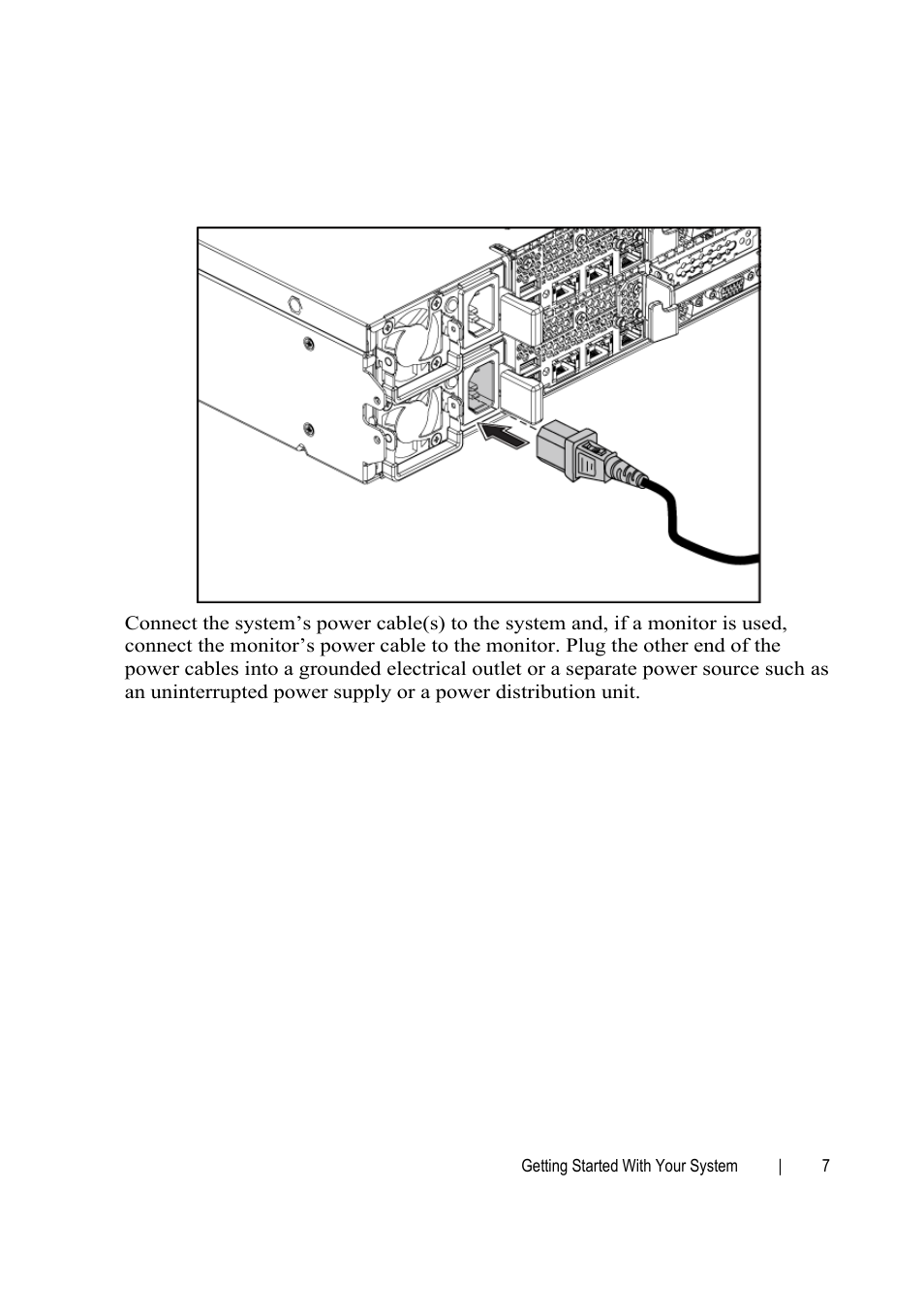 Connecting the power cable(s) | Dell POWEREDGE C6105 User Manual | Page 9 / 132